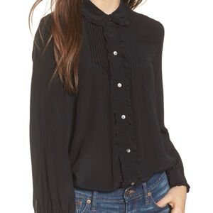 Madewell Silk Ruffle Blouse
